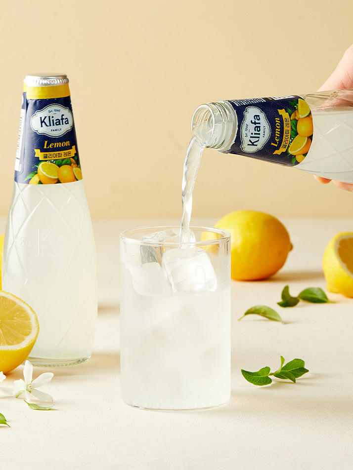 [클리아파] 그리스 레몬 과즙 탄산음료 230ml x 12병