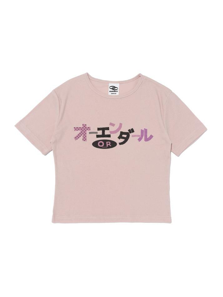 DOT LOGO 크롭 반팔 티셔츠 (핑크)