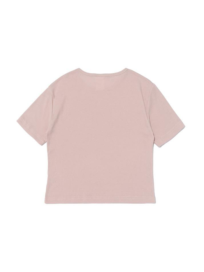 DOT LOGO 크롭 반팔 티셔츠 (핑크)