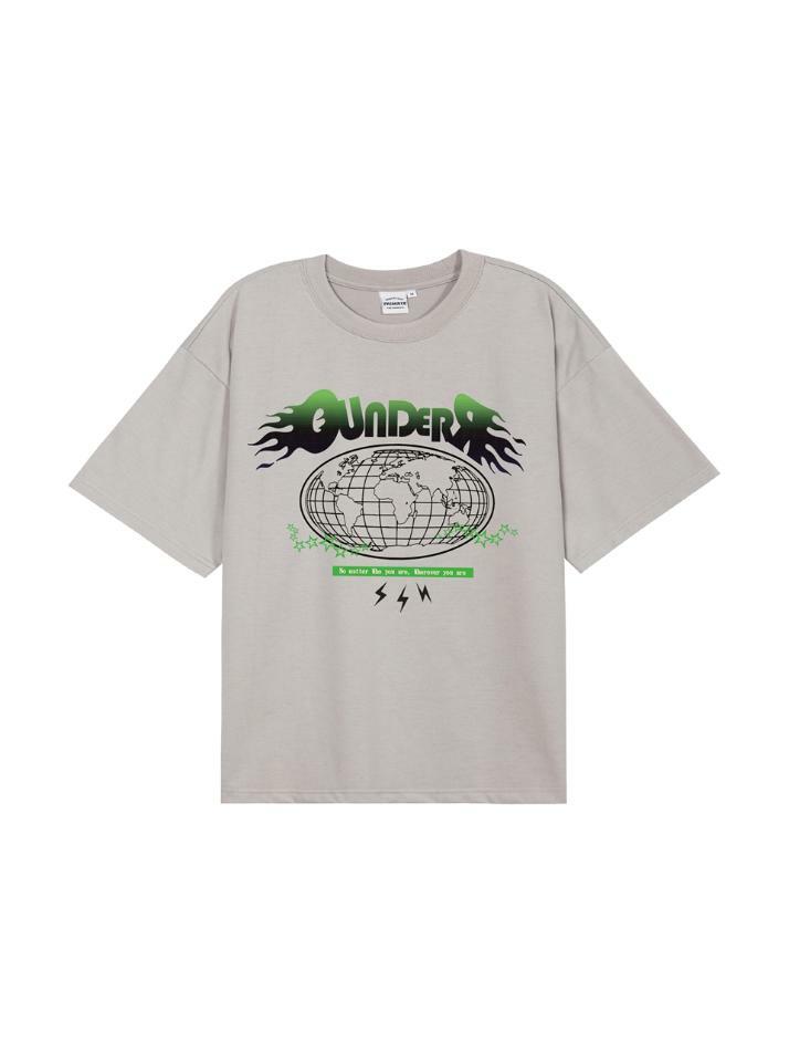 OUR FLAME 반팔 티셔츠 (베이지)