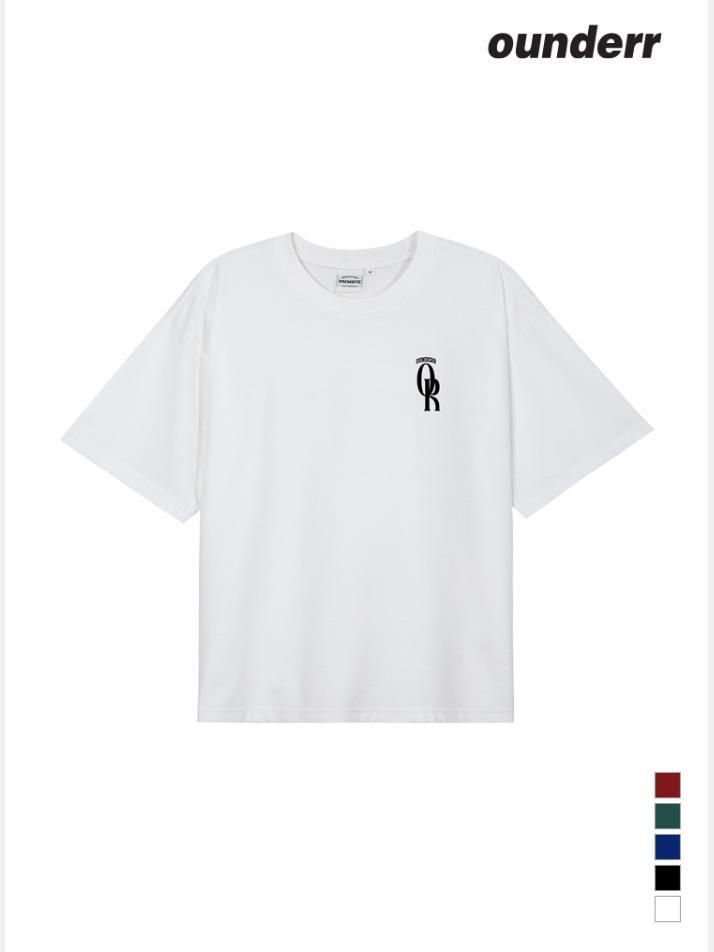 OR 빅 로고 오버핏 반팔 티셔츠 (화이트)