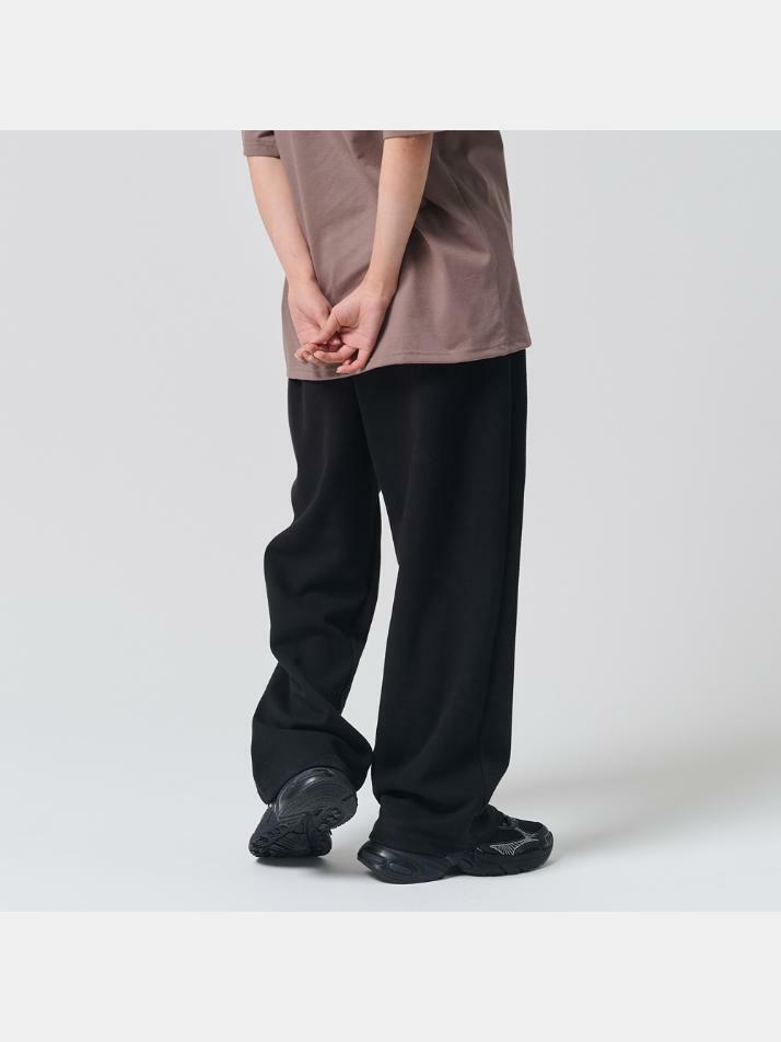 REVERSE 서클 로고 와이드 팬츠 (블랙)