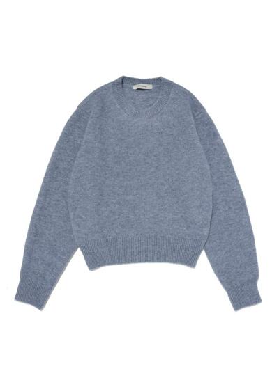 소프트 베이직 라운드 니트 (블루)