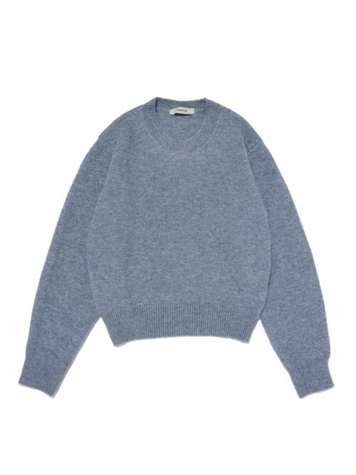 소프트 베이직 라운드 니트 (블루)