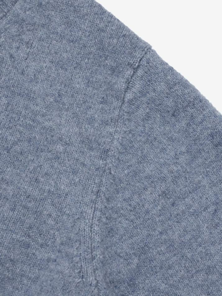 소프트 베이직 라운드 니트 (블루)