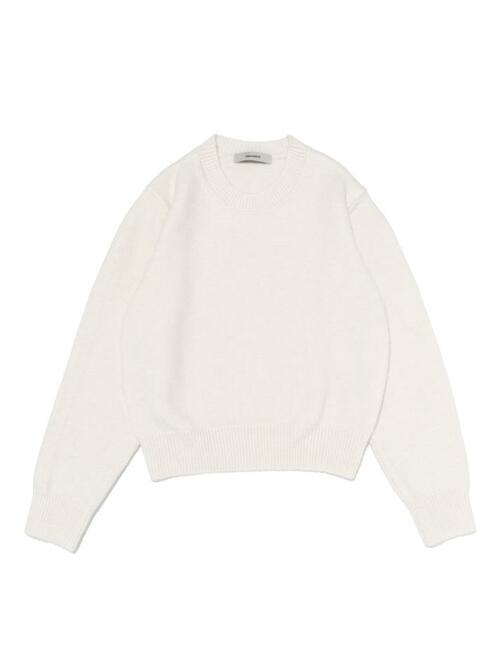 소프트 베이직 라운드 니트 (아이보리)