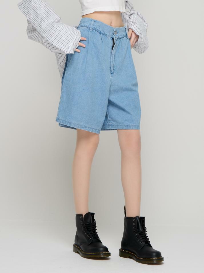데일리 썸머 데님 쇼츠 (연청)