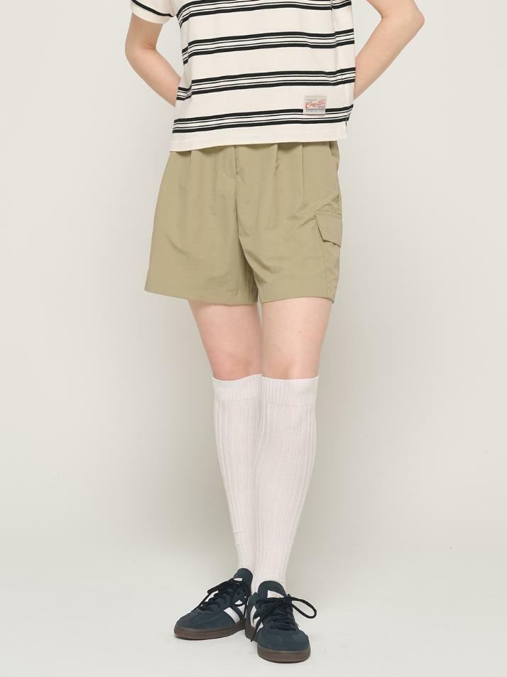 라이트 나일론 카고 버뮤다 팬츠 (카키)