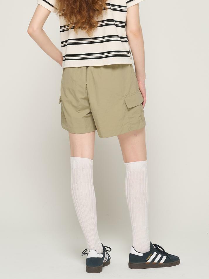 라이트 나일론 카고 버뮤다 팬츠 (카키)