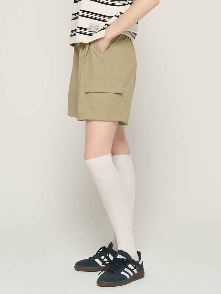 라이트 나일론 카고 버뮤다 팬츠 (카키)