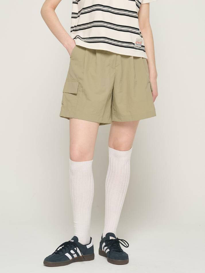 라이트 나일론 카고 버뮤다 팬츠 (카키)