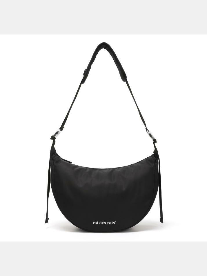 하프 서클 라인 빅 크로스백 (블랙)