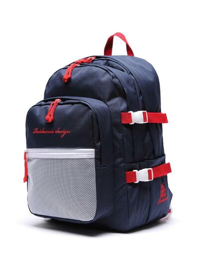 오 웁스 3D 포켓 메쉬 백팩 (네이비/레드)
