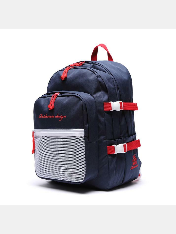 오 웁스 3D 포켓 메쉬 백팩 (네이비/레드)