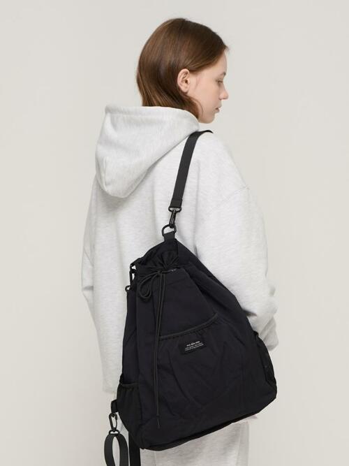 드로우 스트링 백팩 (블랙)