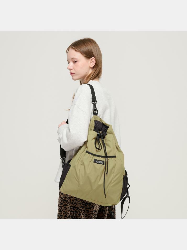 드로우 스트링 백팩 (올리브)