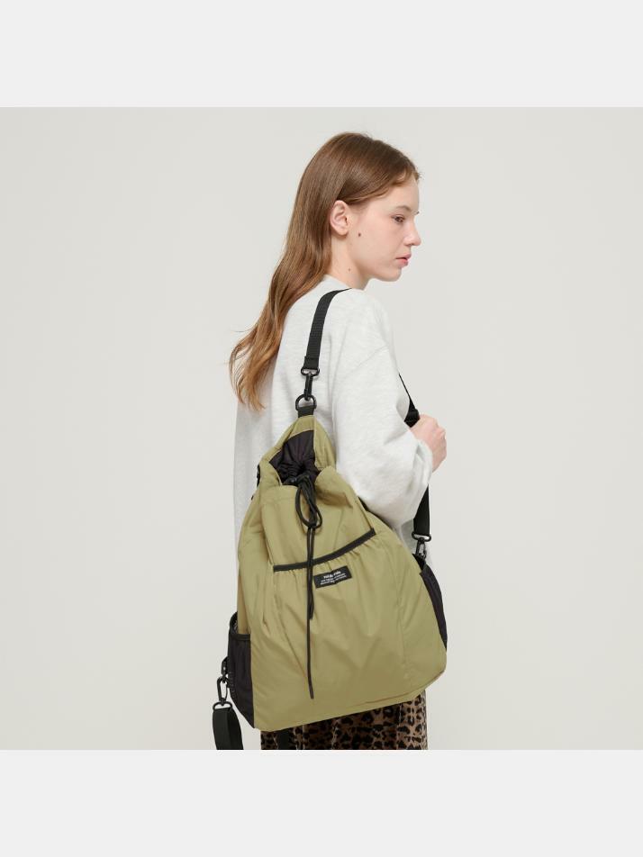 드로우 스트링 백팩 (올리브)