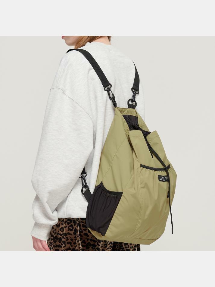 드로우 스트링 백팩 (올리브)