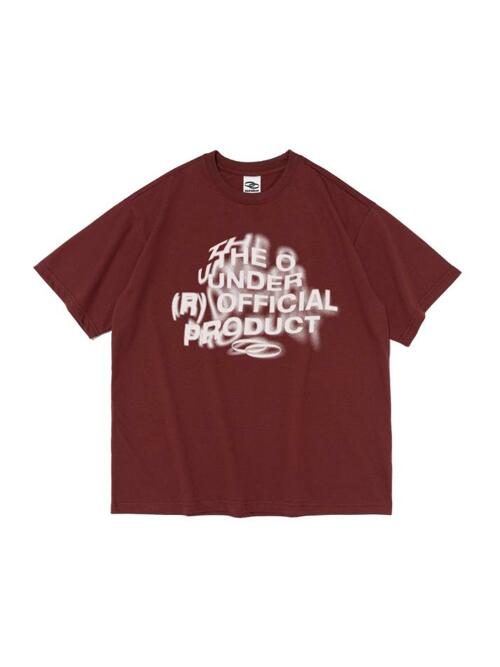 CHAOS LOGO 반팔 티셔츠 (와인)