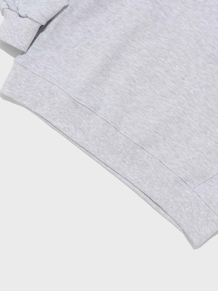 [기모/NO기모] 로아 LOVE 그래픽 후드티 (화이트멜란지)