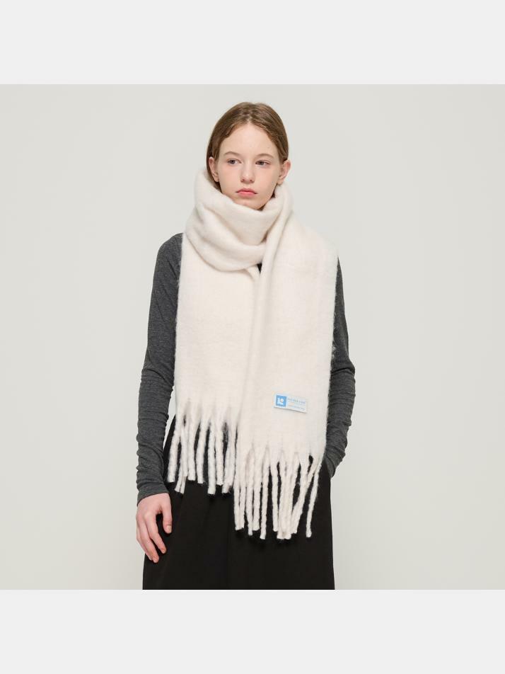 프리미어 솔리드 와이드 롱 머플러 (8색상)