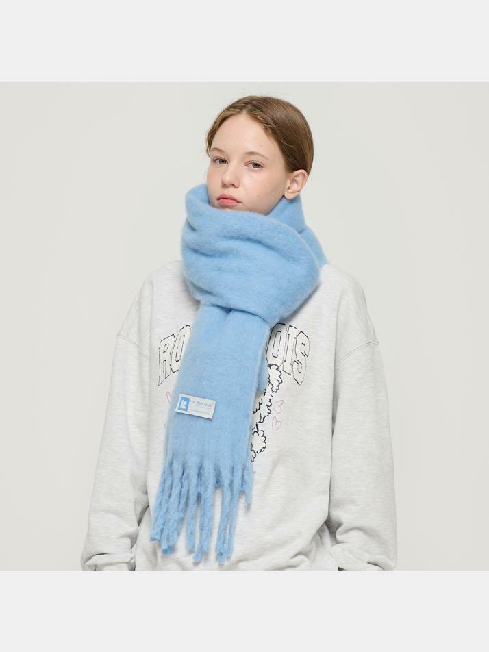 프리미어 솔리드 와이드 롱 머플러 (8색상)