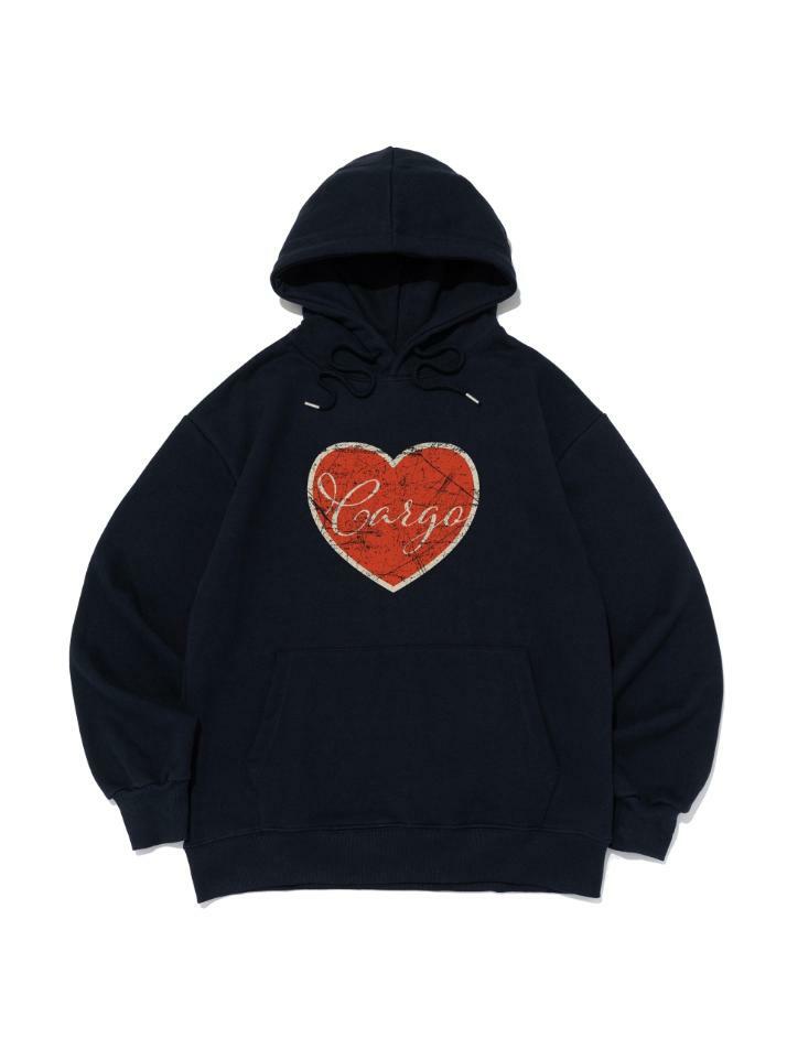 러브 잇 후드 티셔츠 (네이비)