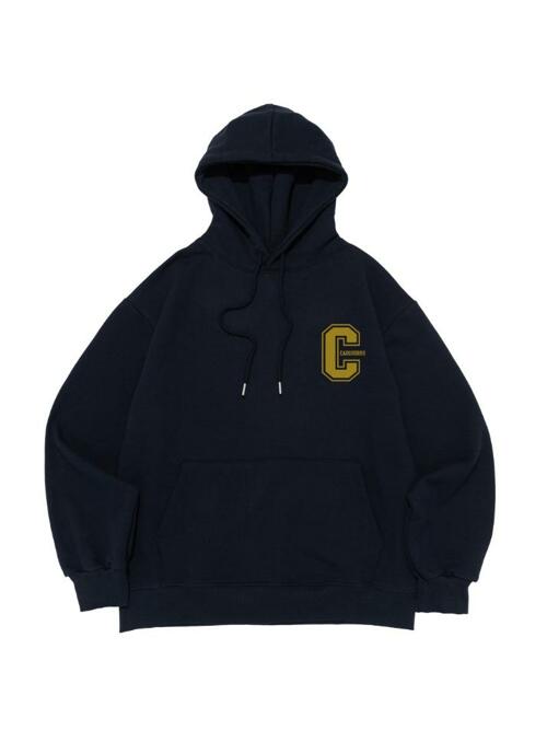 C 로고 후드 티셔츠 (네이비)