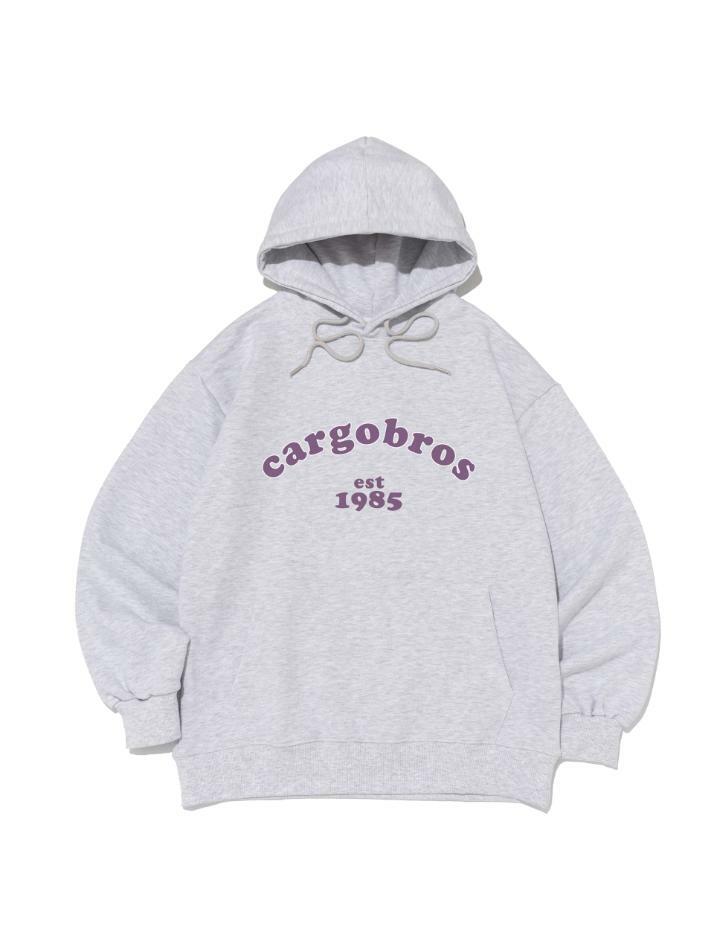 아치 로고 1985 후드 티셔츠 (라이트 그레이)