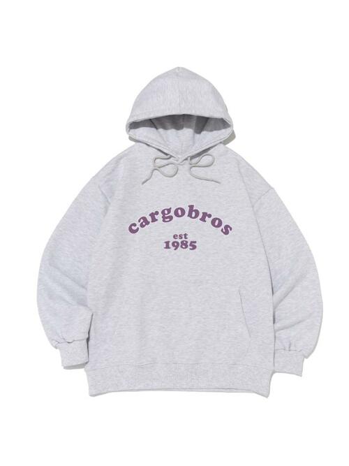 아치 로고 1985 후드 티셔츠 (라이트 그레이)