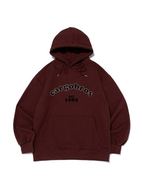 아치 로고 1985 후드 티셔츠 (와인)