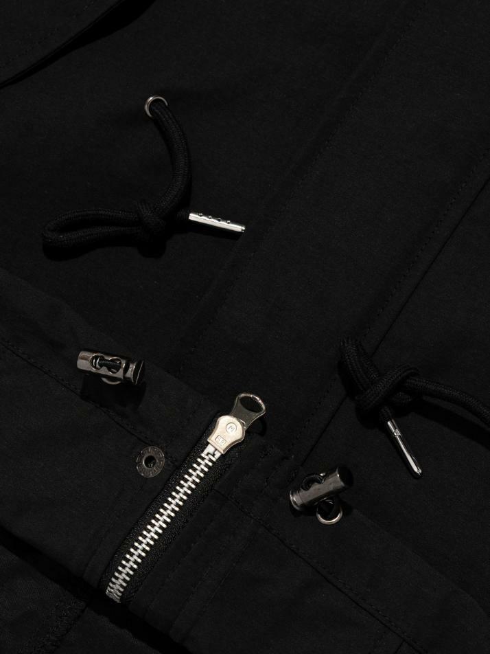 피쉬테일 숏 야상 후드 점퍼  (블랙)