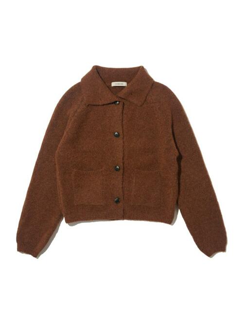 코지 포켓 니트 가디건 (브라운)