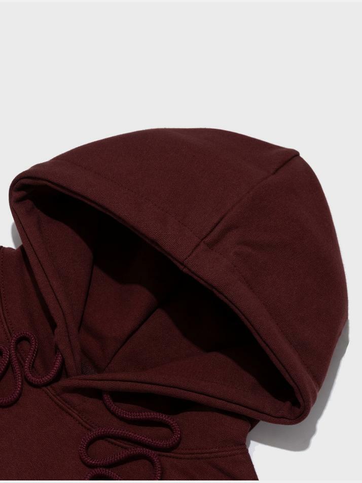 [기모선택] 어반 캣츠 오버핏 후드 티셔츠 (와인)