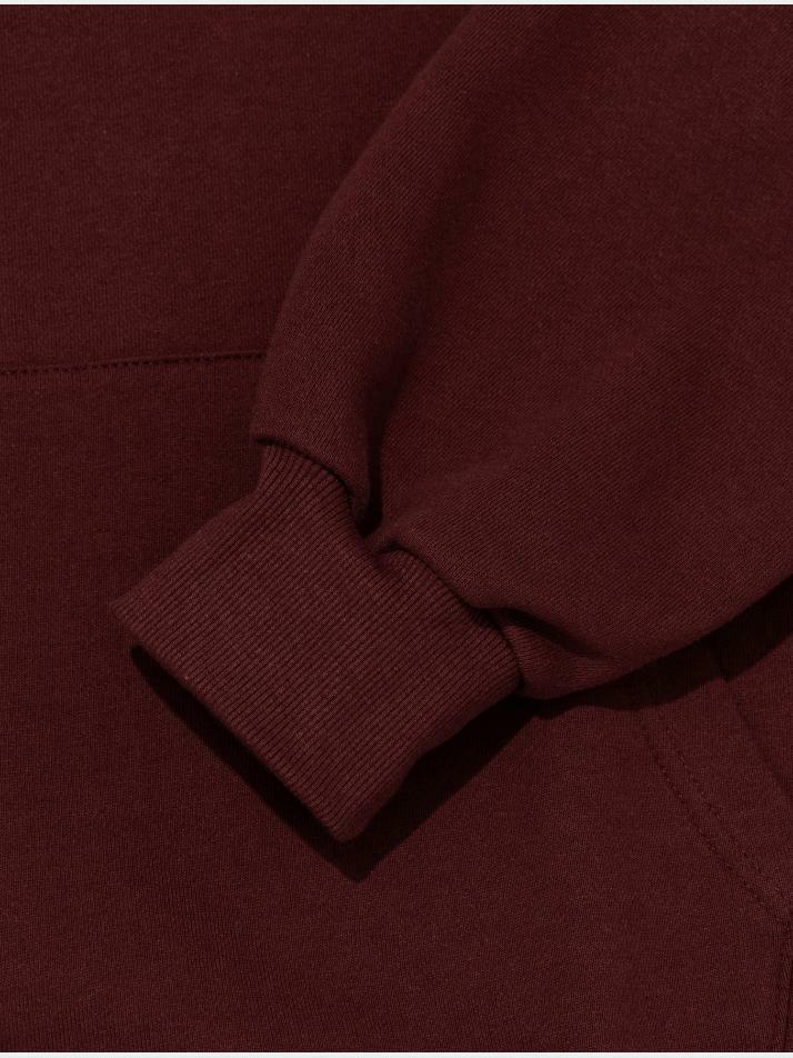 [기모선택] 어반 캣츠 오버핏 후드 티셔츠 (와인)