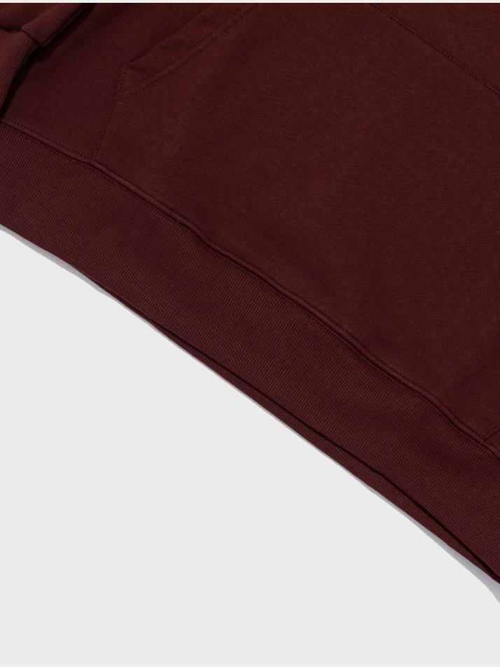 [기모선택] 어반 캣츠 오버핏 후드 티셔츠 (와인)