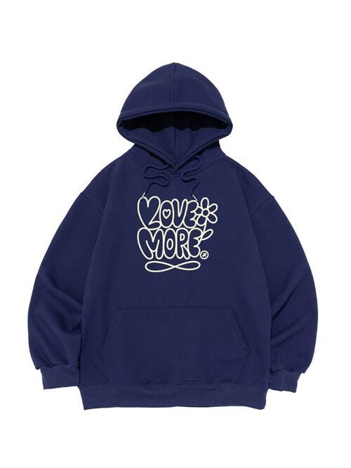 [기모/NO기모] 러브모어 그래픽 후드티 (블루)