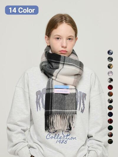 홀리데이 에디션 체크 머플러 (14색상)