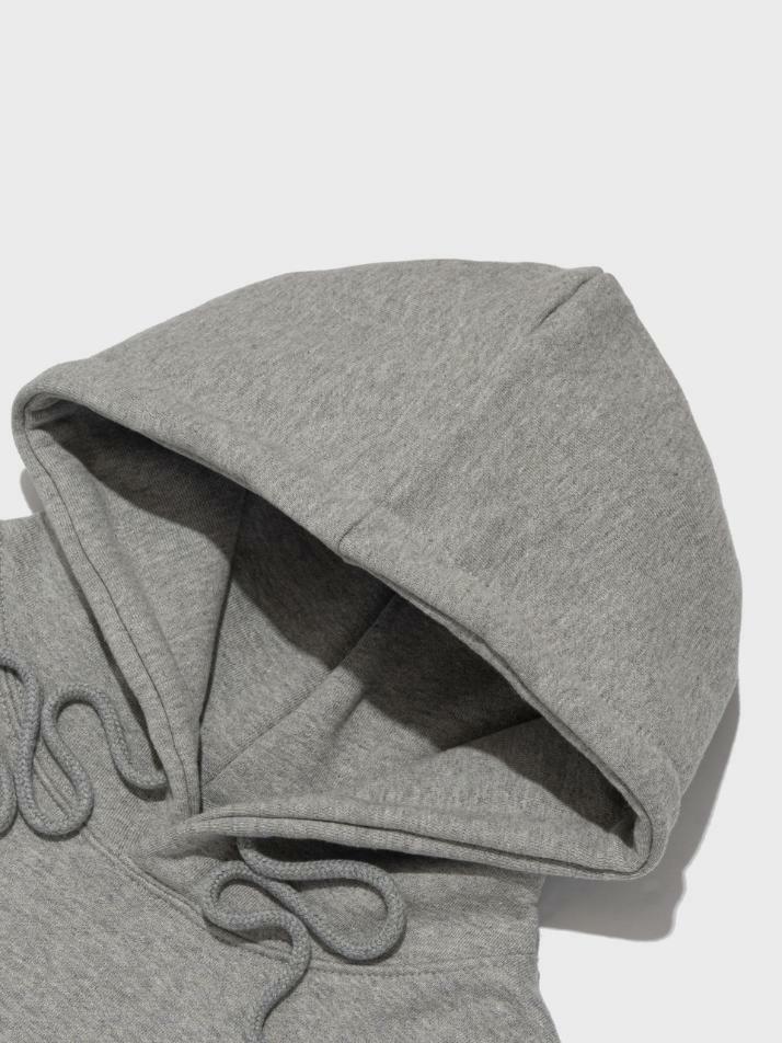 빈티지 하트 레오파드 후드 티셔츠 (그레이)