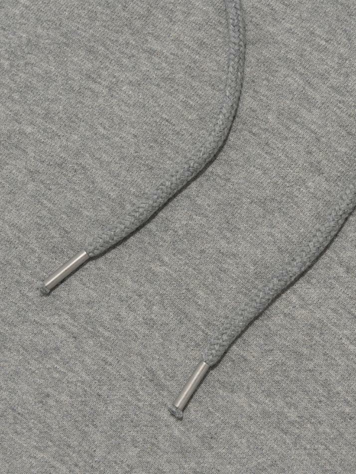 빈티지 하트 레오파드 후드 티셔츠 (그레이)