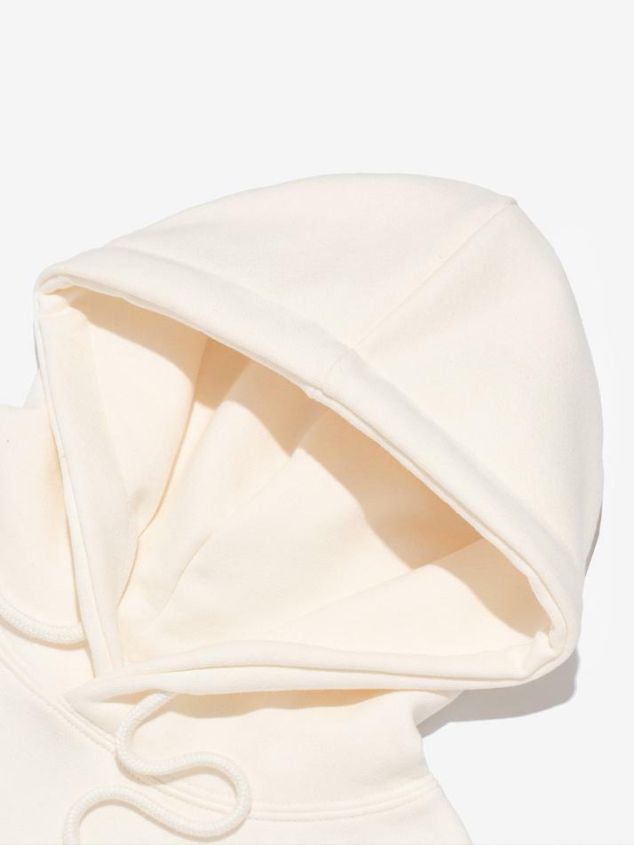 빈티지 어센틱 로고 후드 티셔츠 (아이보리)