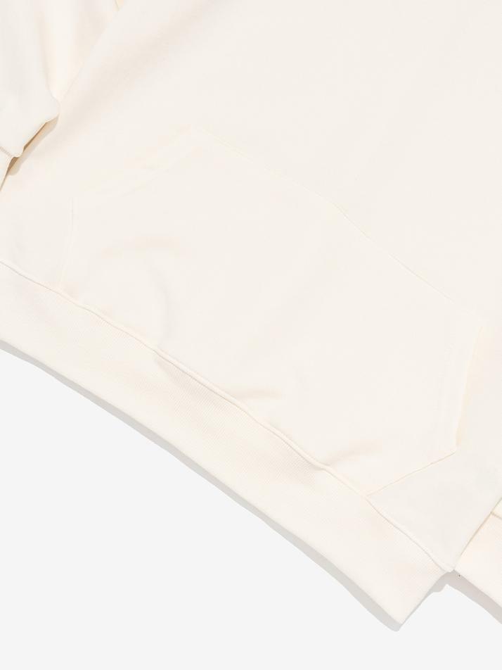 빈티지 어센틱 로고 후드 티셔츠 (아이보리)