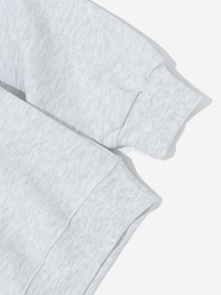 [기모선택] DRAW RIDING BIKE CAT 오버핏 맨투맨 (라이트 그레이)