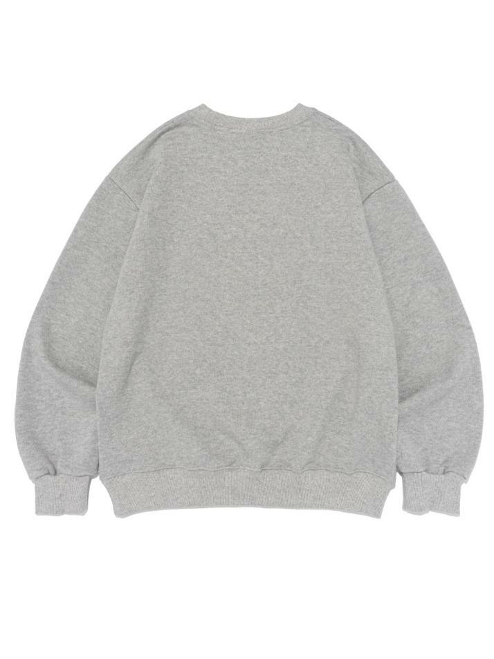 하트 팬던트 그래픽 맨투맨 (그레이)