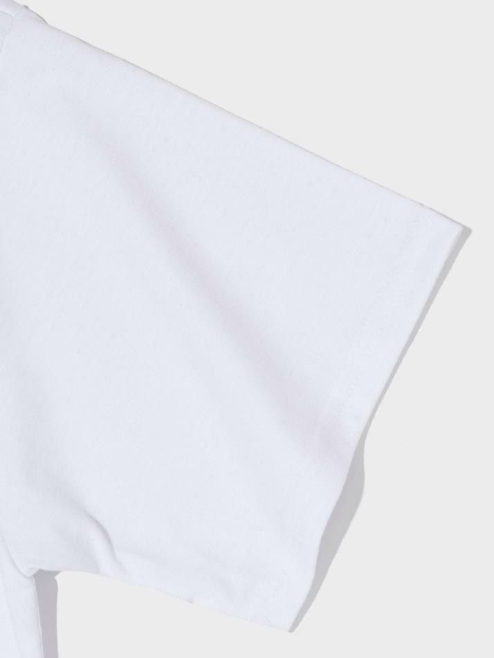 스타 포인트 애플 그래픽 반팔티 (화이트)