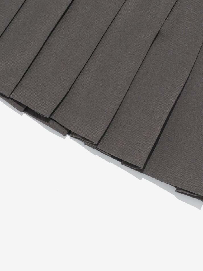 프레피 플리츠 테니스 미니스커트 (그레이)