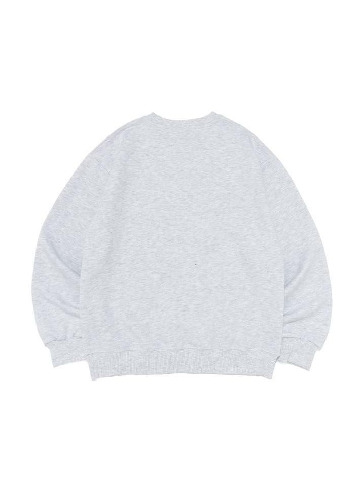 빈티지 서클 맨투맨 (라이트그레이)