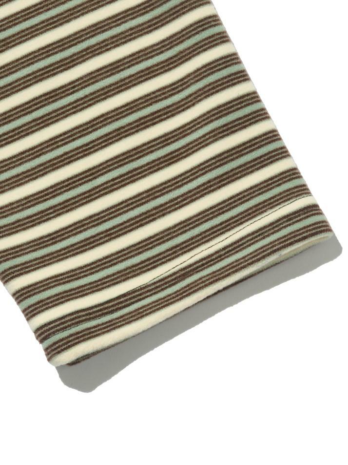 스트라이프 레이어드 긴팔티셔츠 (카키)