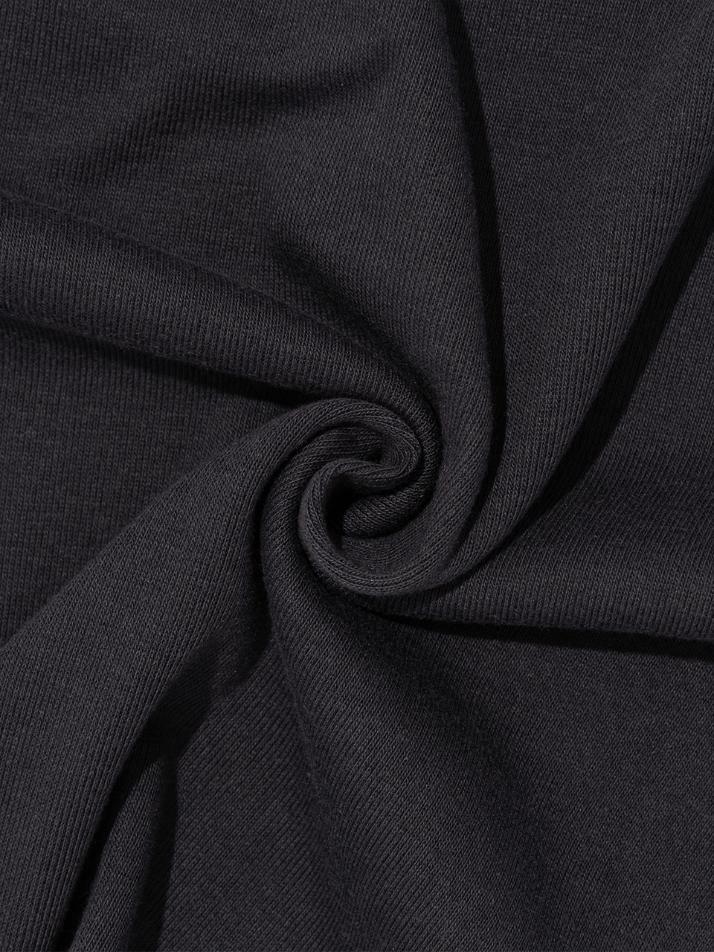 85 바시티 크랙 숏 반팔 티셔츠 (차콜)