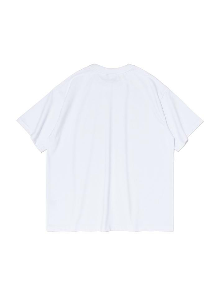 더 블루 웨이브 그래픽 반팔 티셔츠 (화이트)